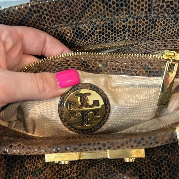 TORY BURCH - Faux Animal Print Shoulder/Handbag - Picture 7 of 12